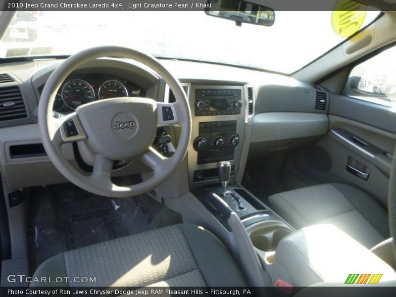 Light Graystone Pearl / Khaki 2010 Jeep Grand Cherokee Laredo 4x4