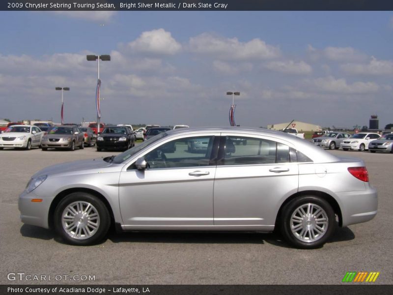 Bright Silver Metallic / Dark Slate Gray 2009 Chrysler Sebring Touring Sedan