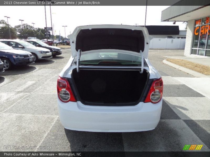 Summit White / Jet Black/Brick 2013 Chevrolet Sonic LT Sedan