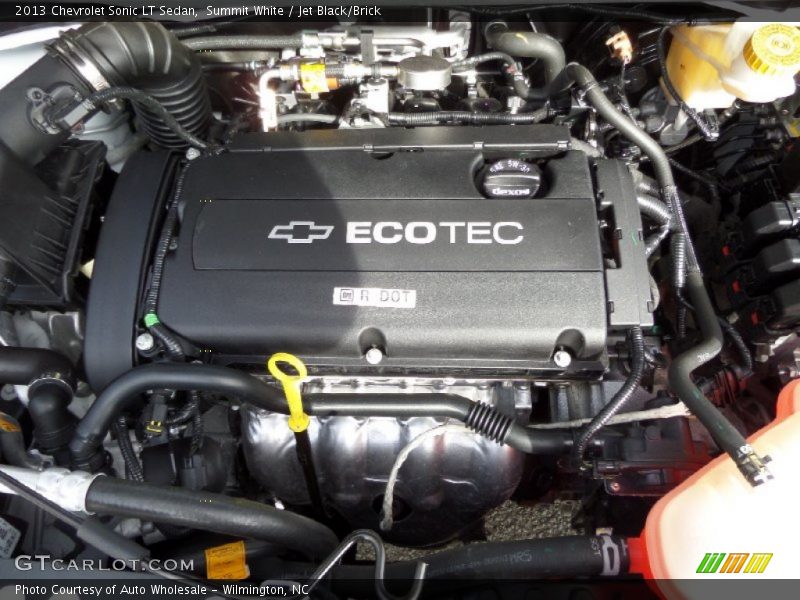 Summit White / Jet Black/Brick 2013 Chevrolet Sonic LT Sedan