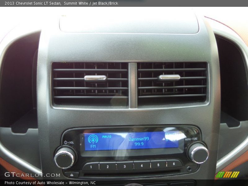 Summit White / Jet Black/Brick 2013 Chevrolet Sonic LT Sedan
