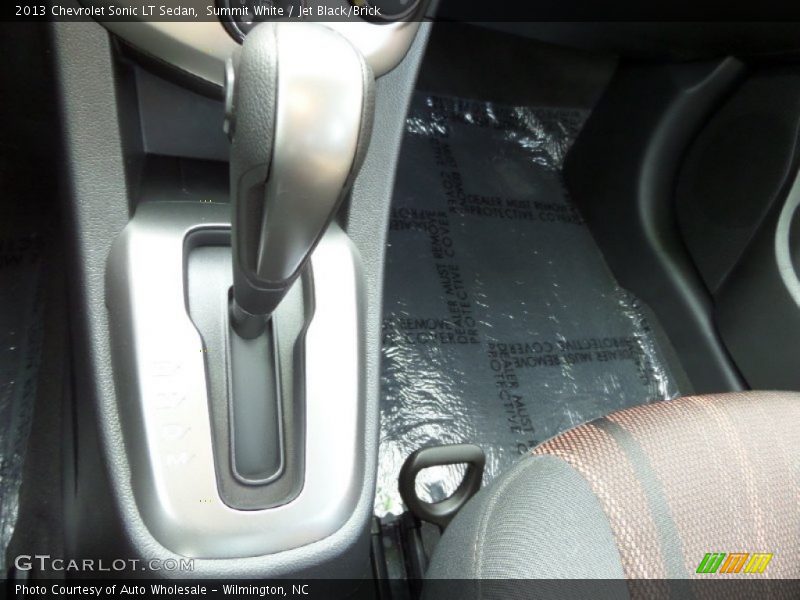 Summit White / Jet Black/Brick 2013 Chevrolet Sonic LT Sedan