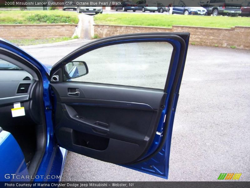 Octane Blue Pearl / Black 2008 Mitsubishi Lancer Evolution GSR