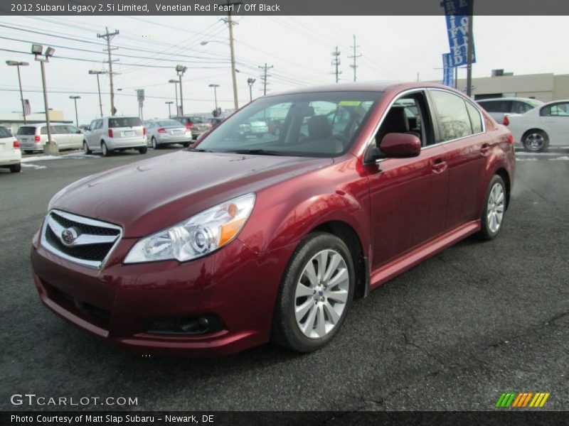 Venetian Red Pearl / Off Black 2012 Subaru Legacy 2.5i Limited
