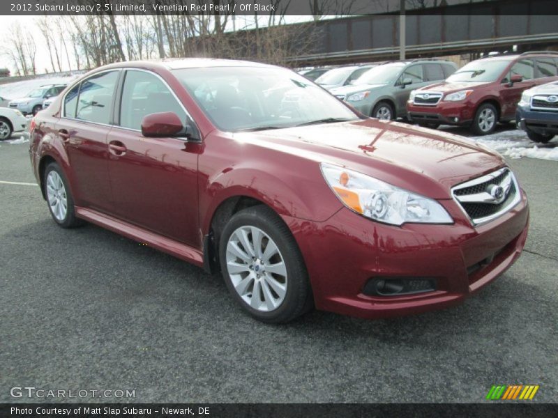 Venetian Red Pearl / Off Black 2012 Subaru Legacy 2.5i Limited