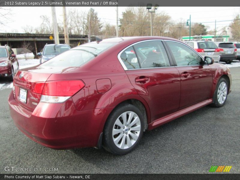Venetian Red Pearl / Off Black 2012 Subaru Legacy 2.5i Limited
