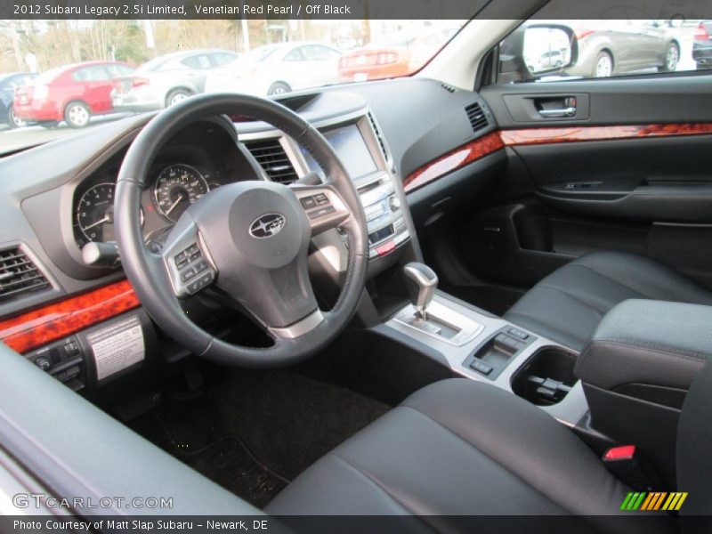 Venetian Red Pearl / Off Black 2012 Subaru Legacy 2.5i Limited