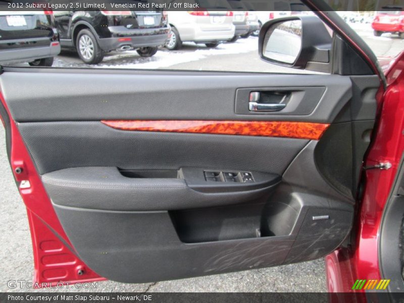 Venetian Red Pearl / Off Black 2012 Subaru Legacy 2.5i Limited
