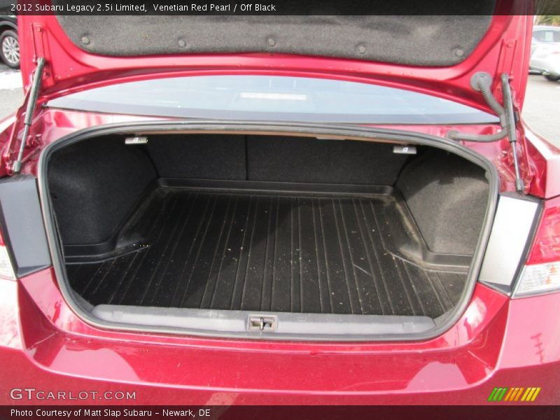 Venetian Red Pearl / Off Black 2012 Subaru Legacy 2.5i Limited