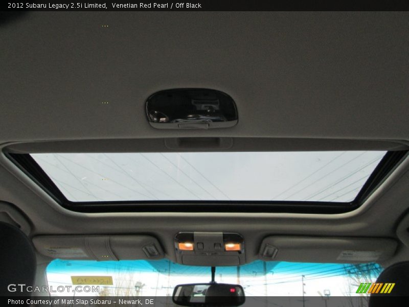 Venetian Red Pearl / Off Black 2012 Subaru Legacy 2.5i Limited