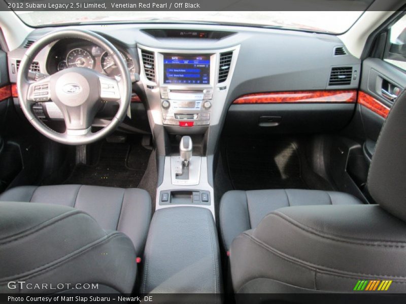 Venetian Red Pearl / Off Black 2012 Subaru Legacy 2.5i Limited