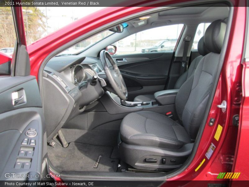 Venetian Red / Black 2011 Hyundai Sonata Limited