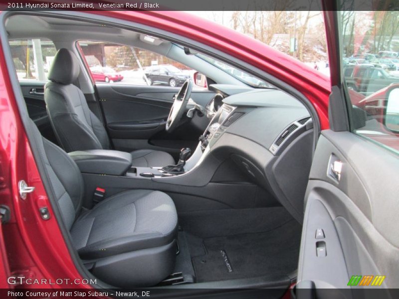 Venetian Red / Black 2011 Hyundai Sonata Limited