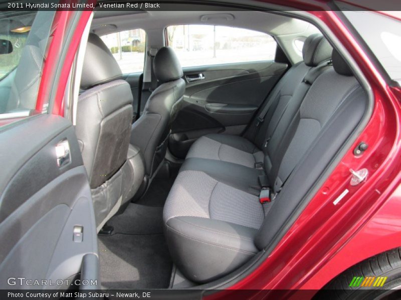 Venetian Red / Black 2011 Hyundai Sonata Limited