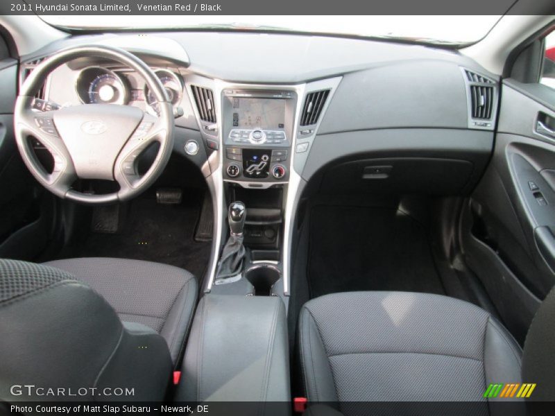 Venetian Red / Black 2011 Hyundai Sonata Limited