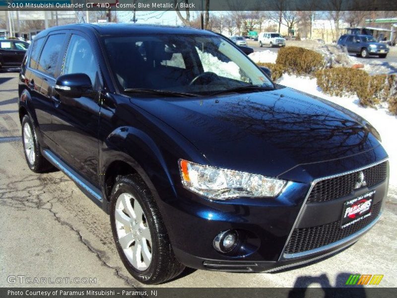 Cosmic Blue Metallic / Black 2010 Mitsubishi Outlander GT 4WD