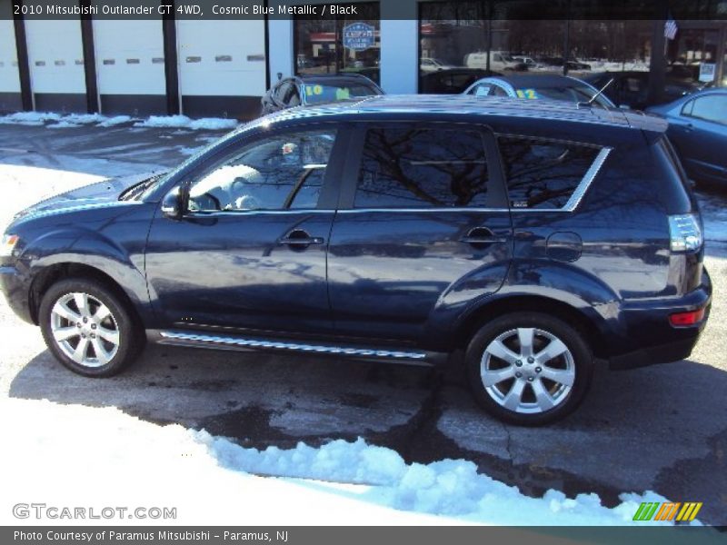 Cosmic Blue Metallic / Black 2010 Mitsubishi Outlander GT 4WD