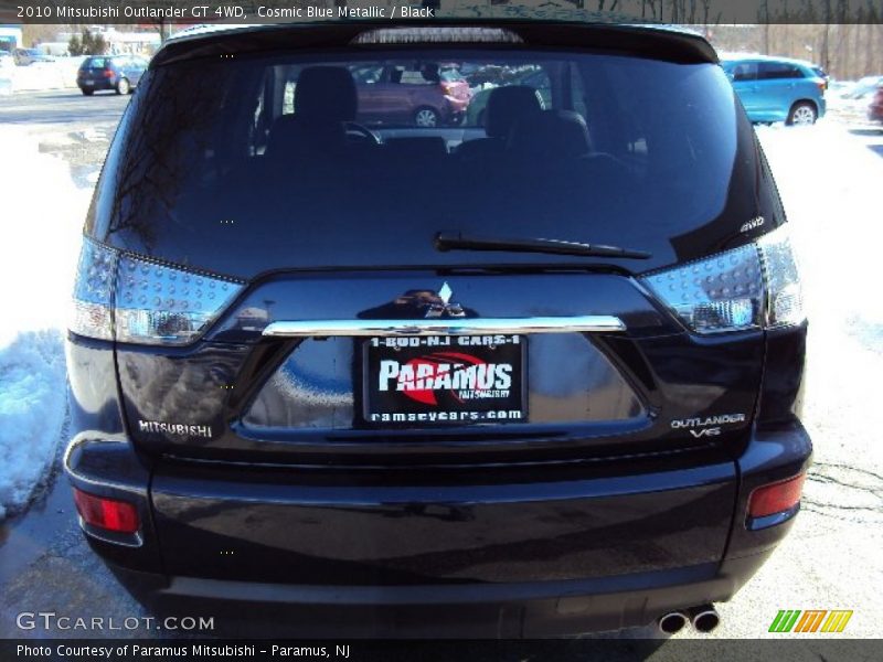 Cosmic Blue Metallic / Black 2010 Mitsubishi Outlander GT 4WD