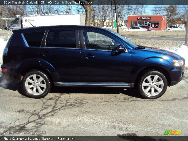 Cosmic Blue Metallic / Black 2010 Mitsubishi Outlander GT 4WD