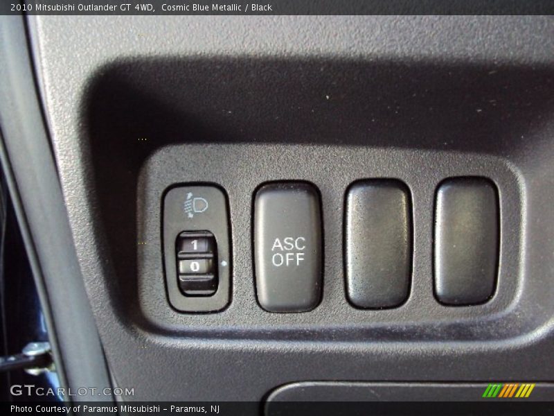 Cosmic Blue Metallic / Black 2010 Mitsubishi Outlander GT 4WD