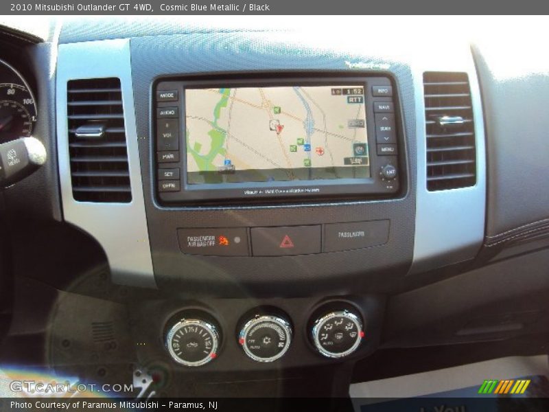 Cosmic Blue Metallic / Black 2010 Mitsubishi Outlander GT 4WD