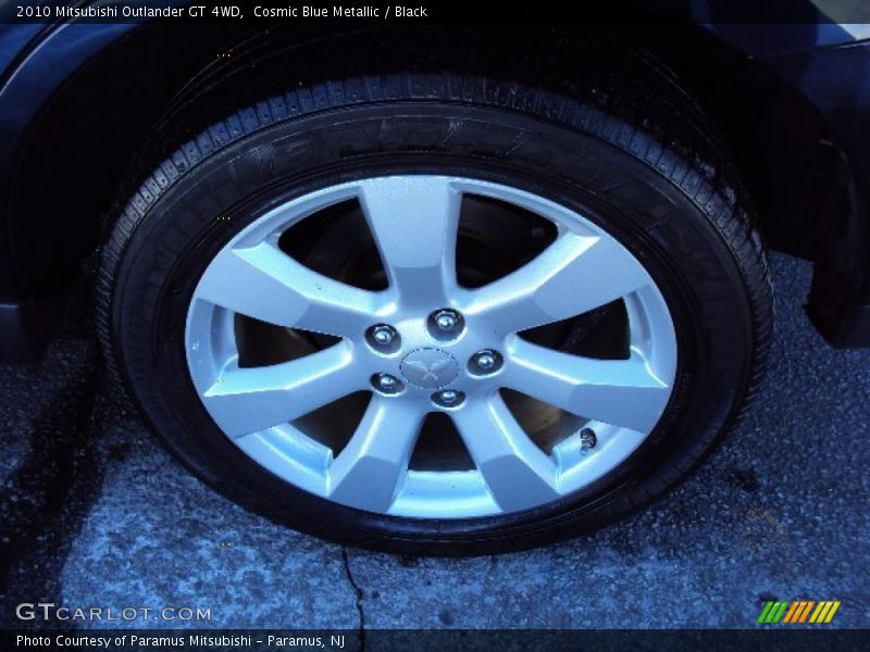 Cosmic Blue Metallic / Black 2010 Mitsubishi Outlander GT 4WD