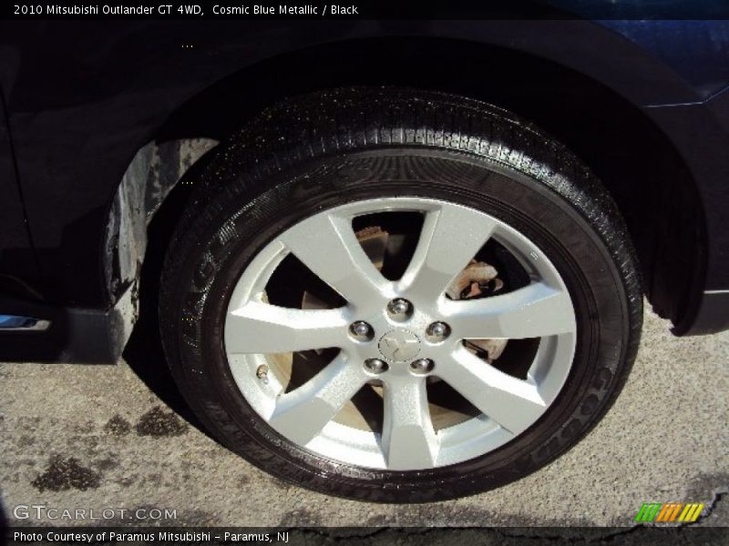 Cosmic Blue Metallic / Black 2010 Mitsubishi Outlander GT 4WD