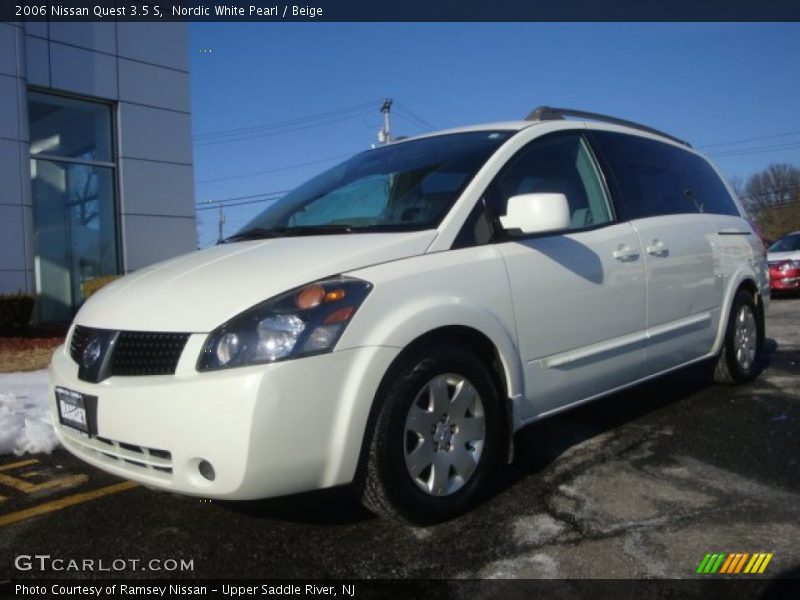 Nordic White Pearl / Beige 2006 Nissan Quest 3.5 S