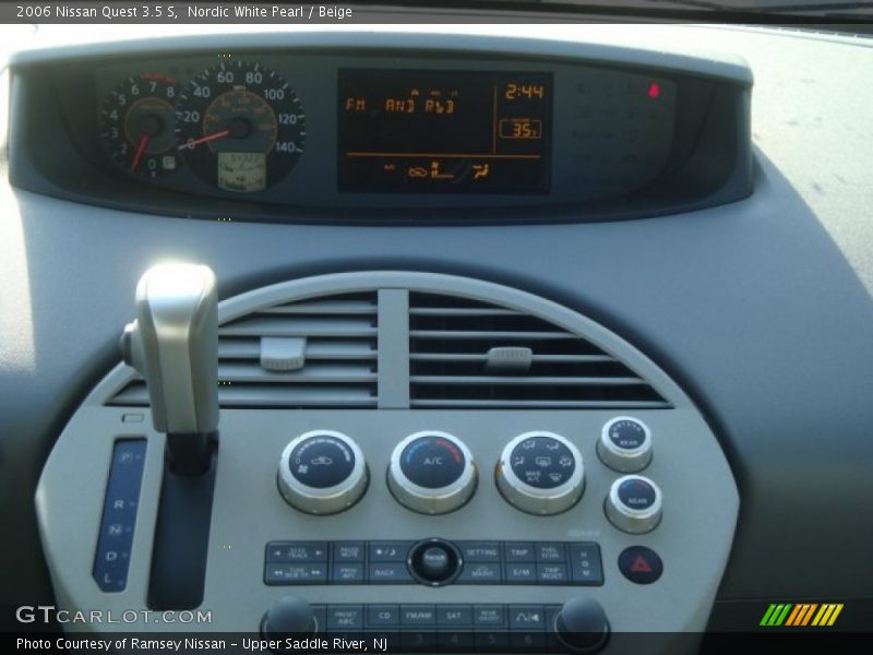 Nordic White Pearl / Beige 2006 Nissan Quest 3.5 S