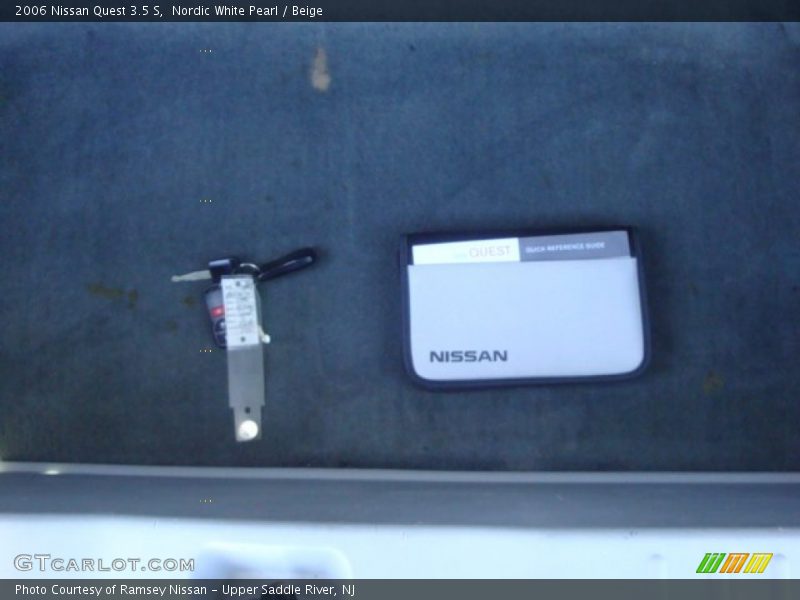 Nordic White Pearl / Beige 2006 Nissan Quest 3.5 S