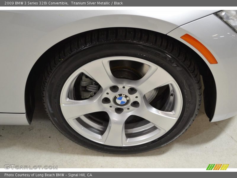 Titanium Silver Metallic / Black 2009 BMW 3 Series 328i Convertible