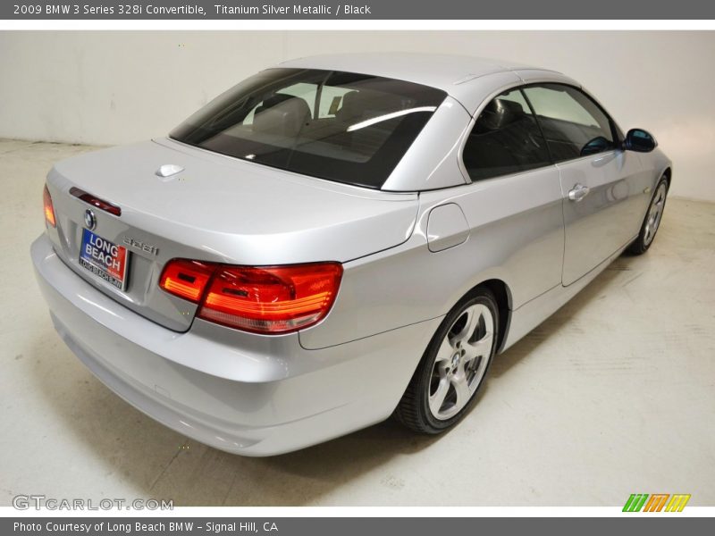 Titanium Silver Metallic / Black 2009 BMW 3 Series 328i Convertible