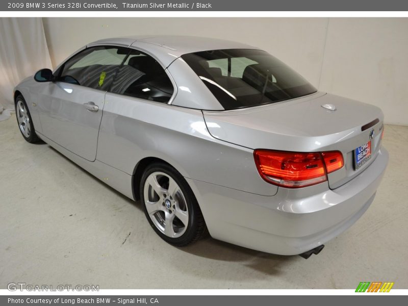 Titanium Silver Metallic / Black 2009 BMW 3 Series 328i Convertible