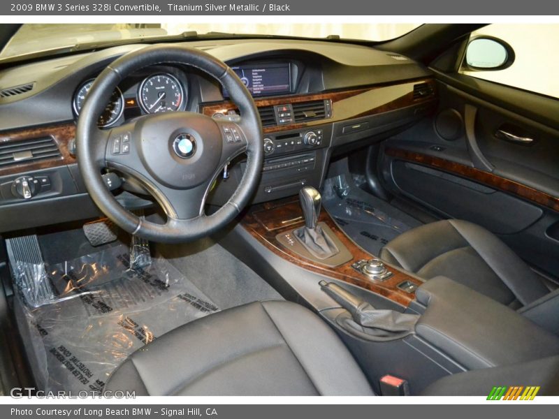 Titanium Silver Metallic / Black 2009 BMW 3 Series 328i Convertible