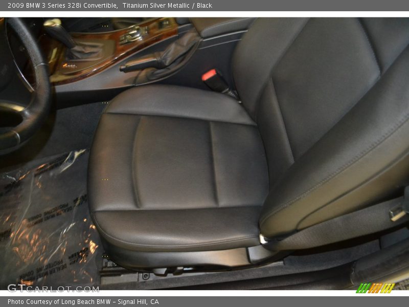 Titanium Silver Metallic / Black 2009 BMW 3 Series 328i Convertible