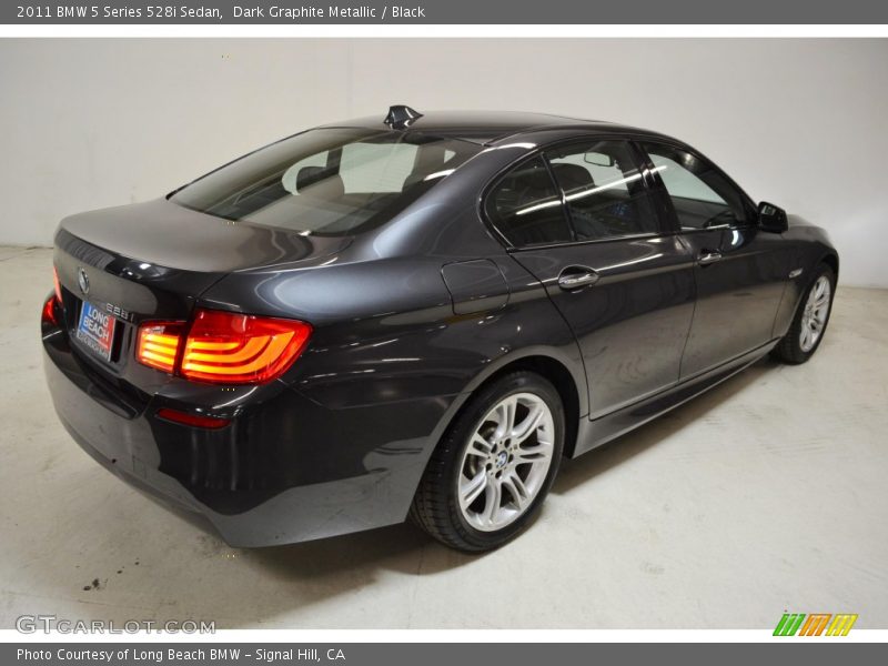 Dark Graphite Metallic / Black 2011 BMW 5 Series 528i Sedan