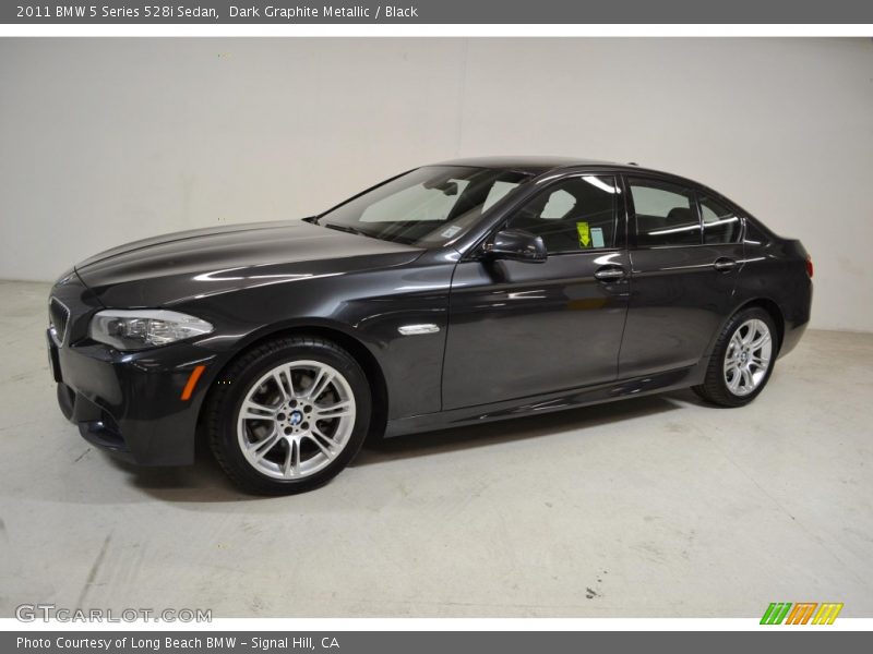 Dark Graphite Metallic / Black 2011 BMW 5 Series 528i Sedan