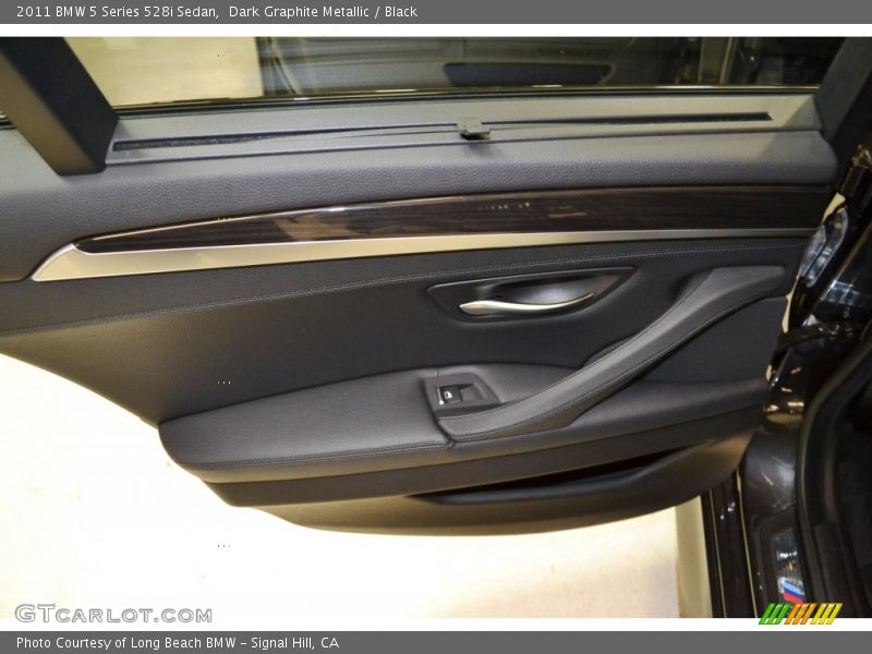 Dark Graphite Metallic / Black 2011 BMW 5 Series 528i Sedan
