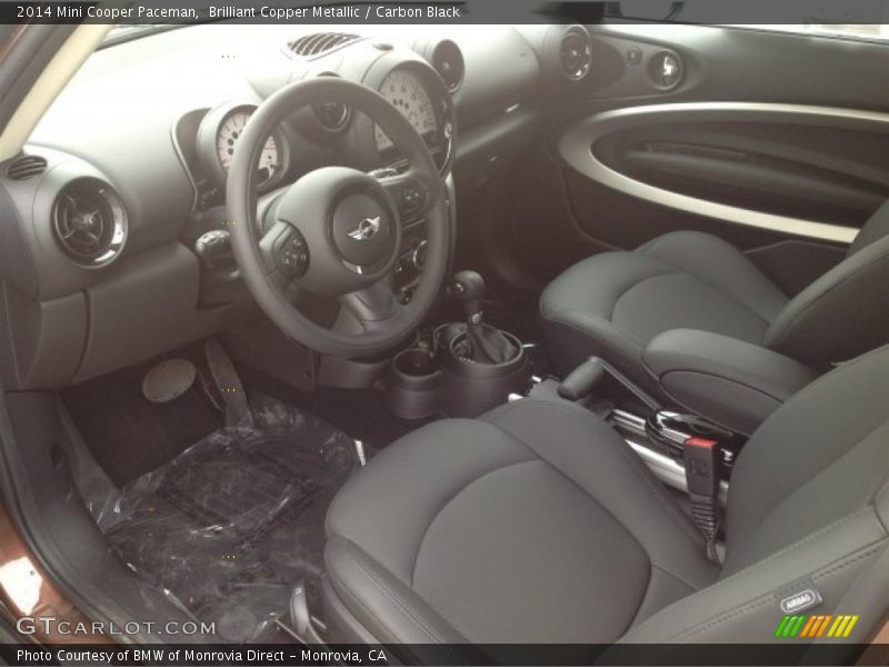 Carbon Black Interior - 2014 Cooper Paceman 