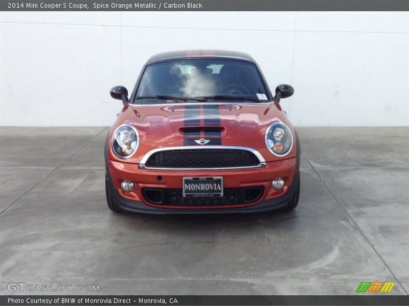 Spice Orange Metallic / Carbon Black 2014 Mini Cooper S Coupe