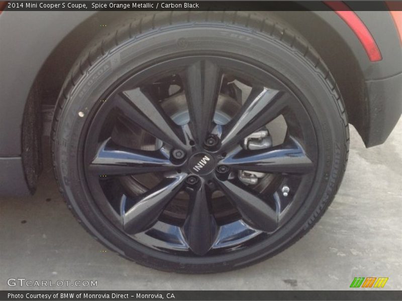 Spice Orange Metallic / Carbon Black 2014 Mini Cooper S Coupe