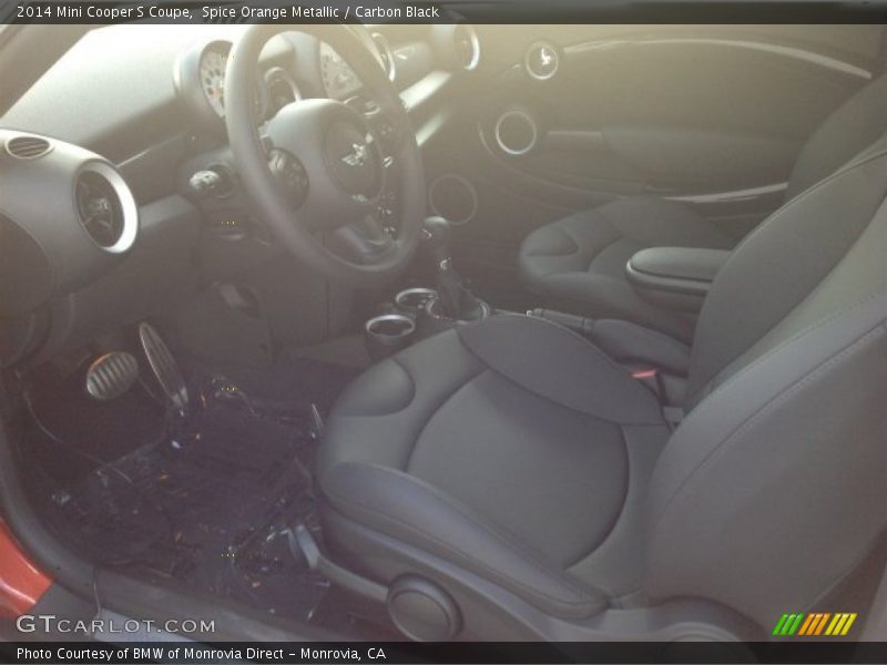 Spice Orange Metallic / Carbon Black 2014 Mini Cooper S Coupe