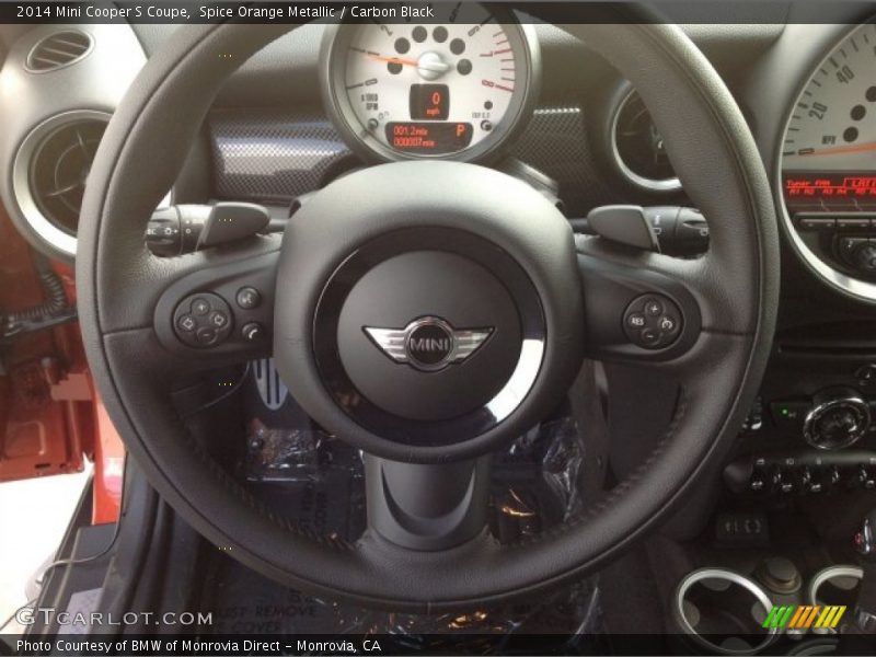 Spice Orange Metallic / Carbon Black 2014 Mini Cooper S Coupe