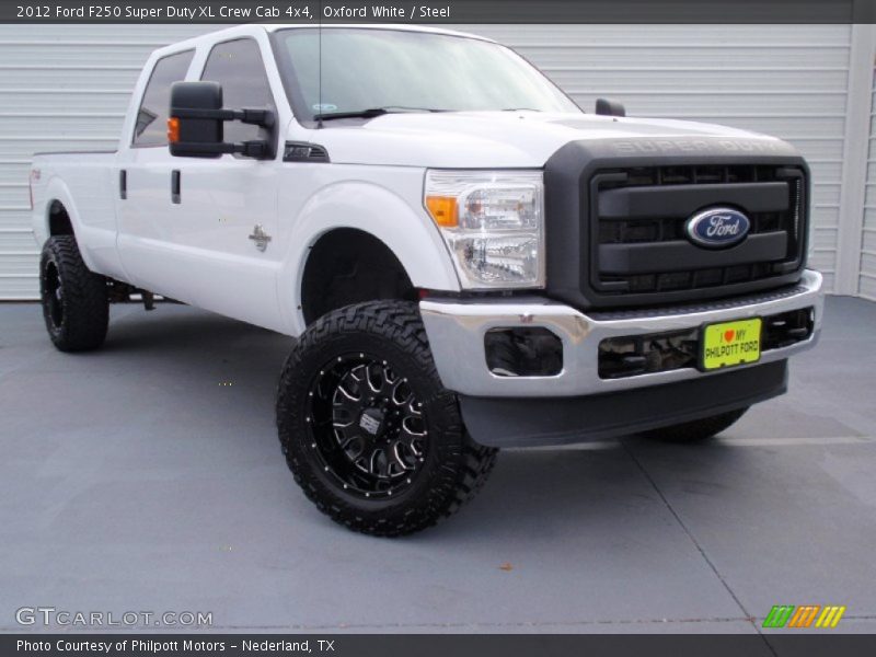 Oxford White / Steel 2012 Ford F250 Super Duty XL Crew Cab 4x4