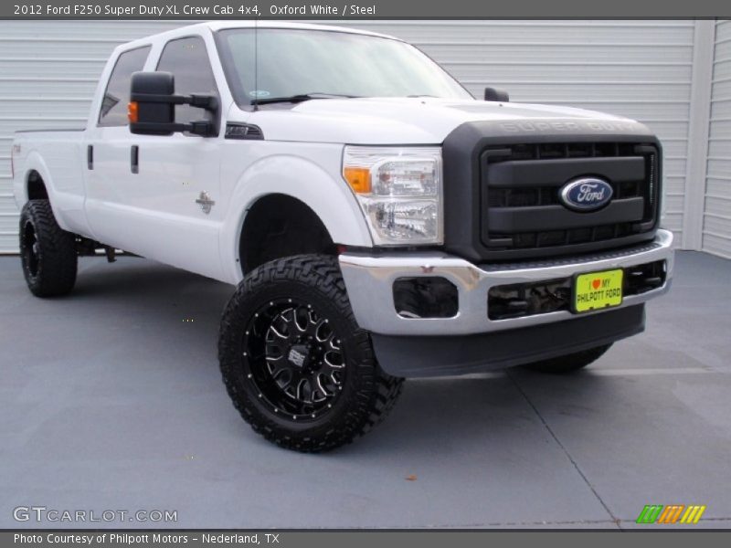 Oxford White / Steel 2012 Ford F250 Super Duty XL Crew Cab 4x4