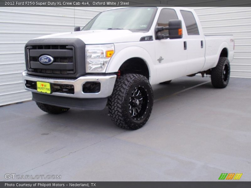 Oxford White / Steel 2012 Ford F250 Super Duty XL Crew Cab 4x4