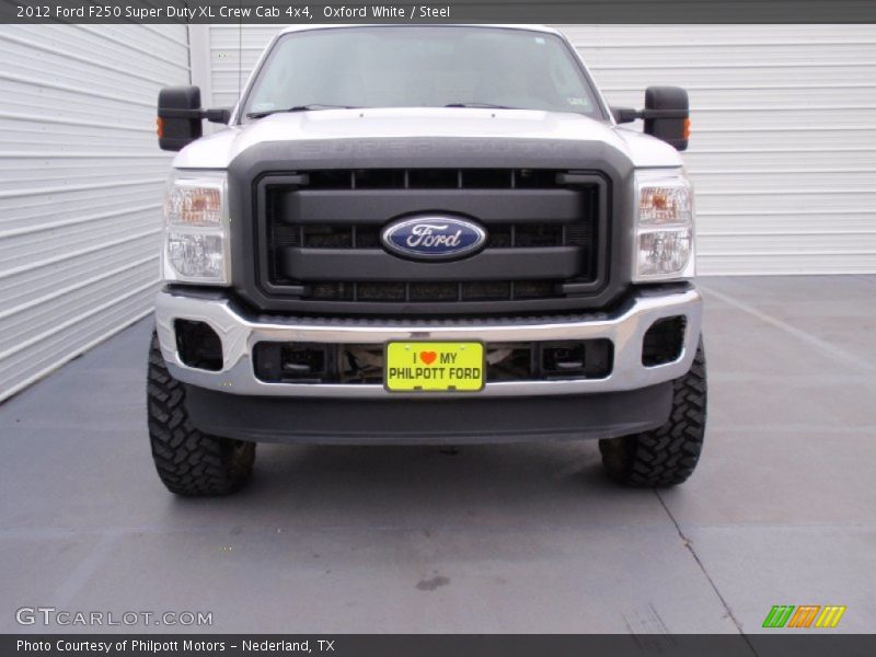 Oxford White / Steel 2012 Ford F250 Super Duty XL Crew Cab 4x4