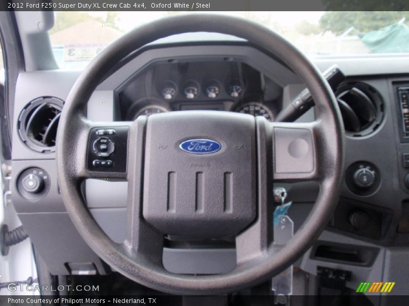 Oxford White / Steel 2012 Ford F250 Super Duty XL Crew Cab 4x4