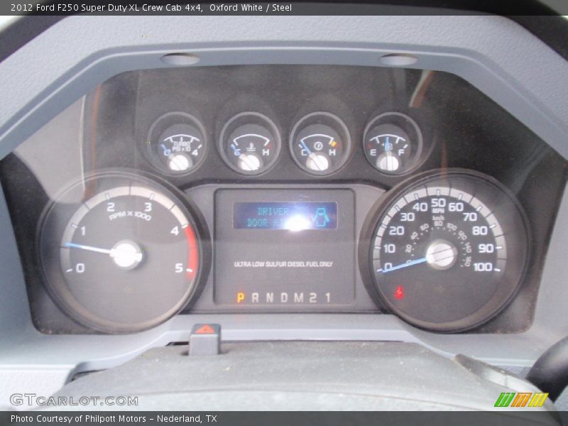 Oxford White / Steel 2012 Ford F250 Super Duty XL Crew Cab 4x4