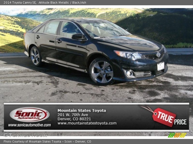 Attitude Black Metallic / Black/Ash 2014 Toyota Camry SE